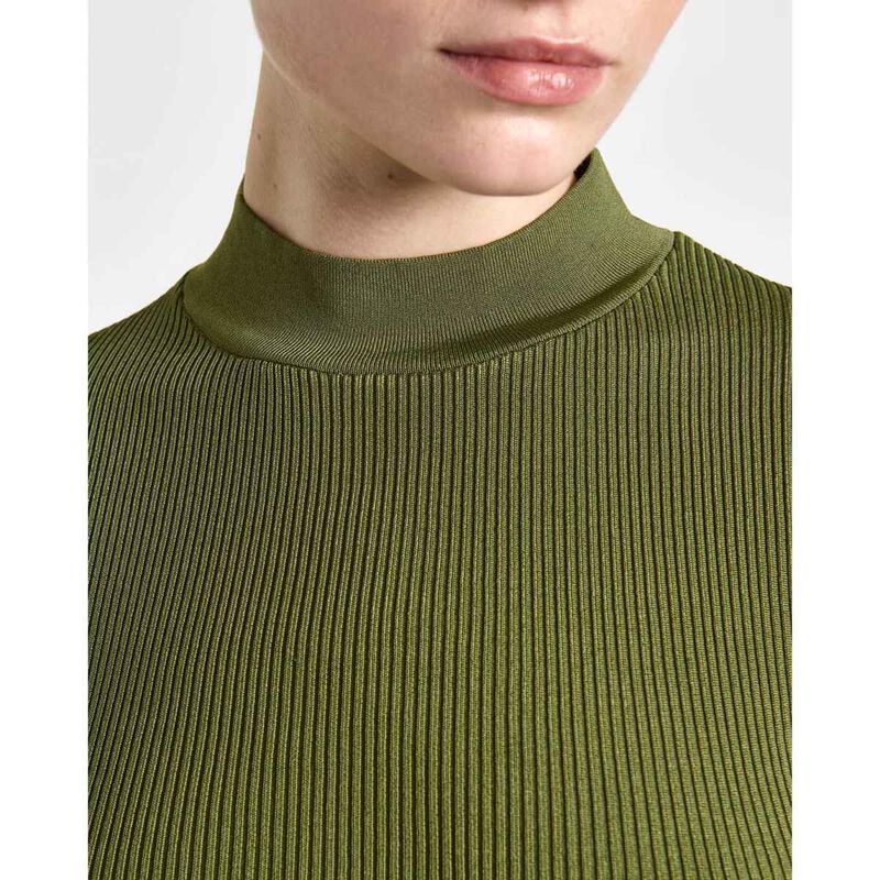 Cue Shiny Rib Elbow Sleeve Knit image number 2
